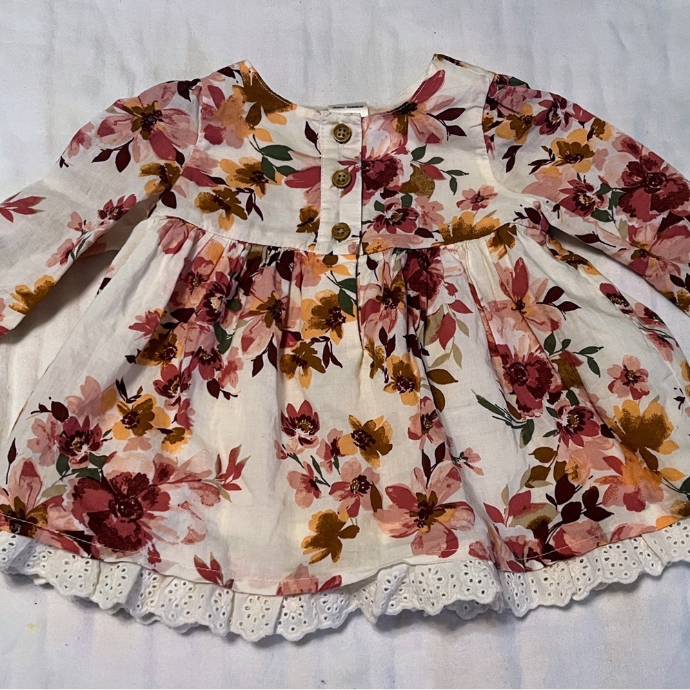 Floral Long Sleeve baby dress